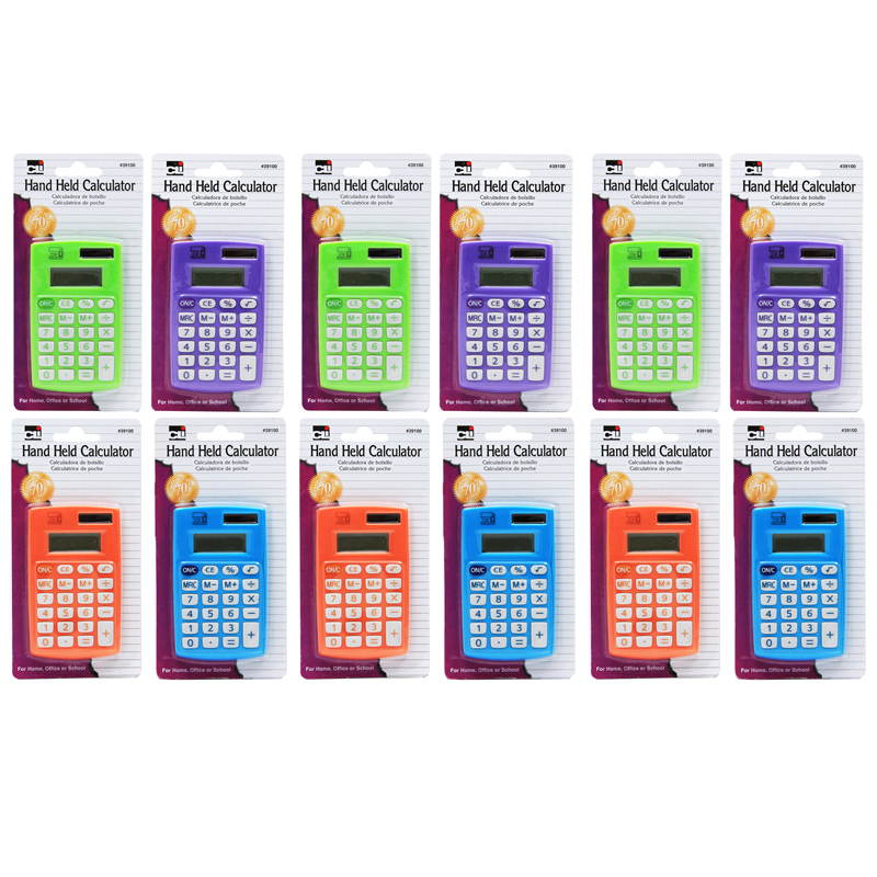 (12 Ea) Primary Calculator 8 Digit