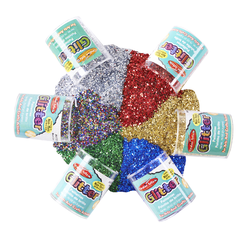 (4 Pk) Glitter Set 6 Per Pk