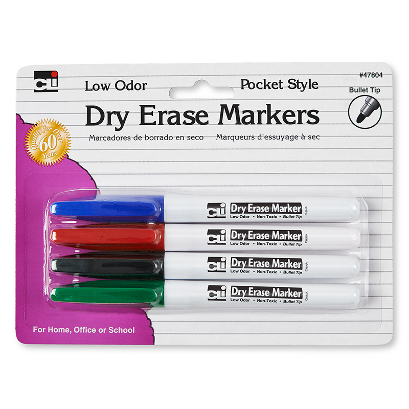 (12 Pk) Dry Erase Markers Bullet