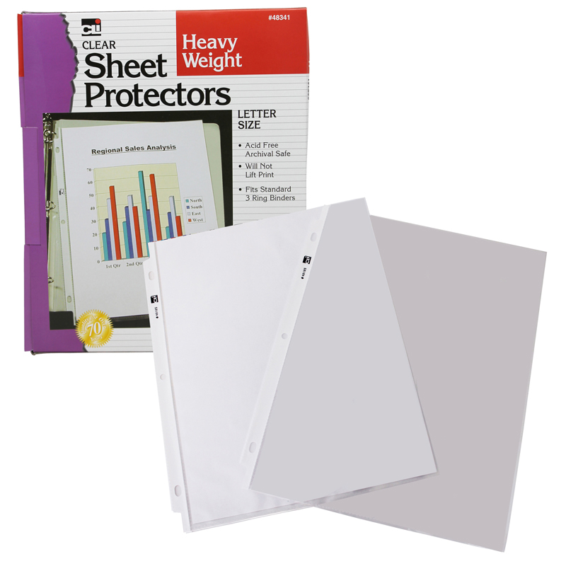 (2 Bx) Sheet Protectors 100 Per Box