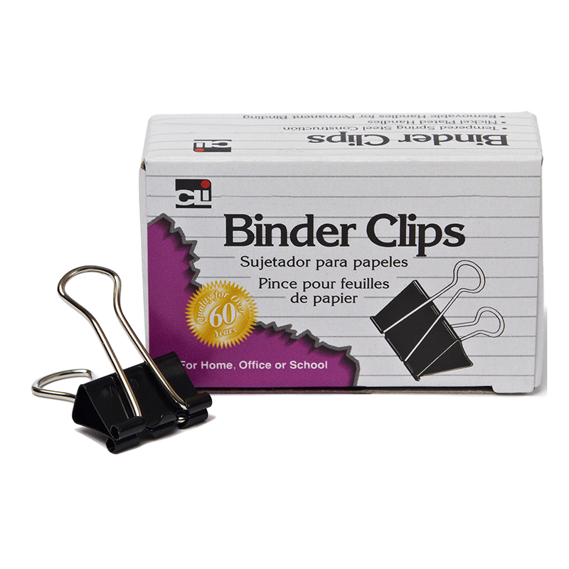 (60 Bx) Binder Clips Mini 12 Per Bx