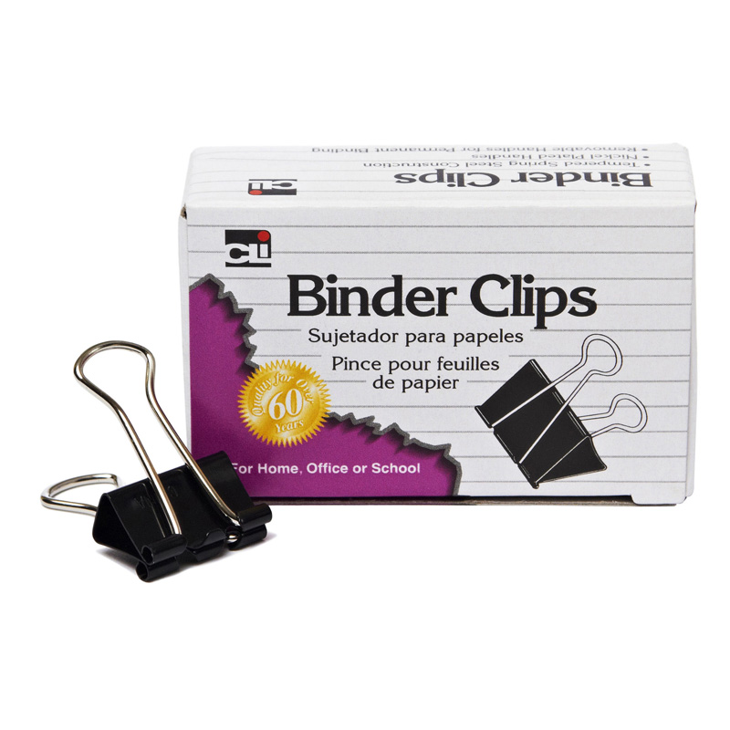 Mini Binder Clips 12ct 1/4in