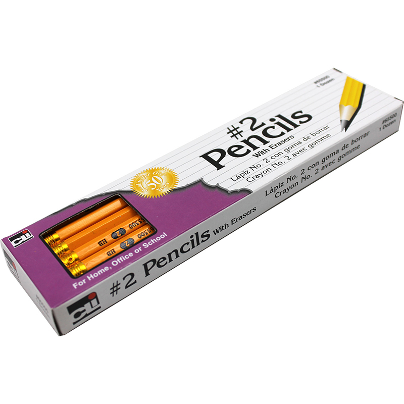 (12 Dz) Black Lead No 2 Pencil