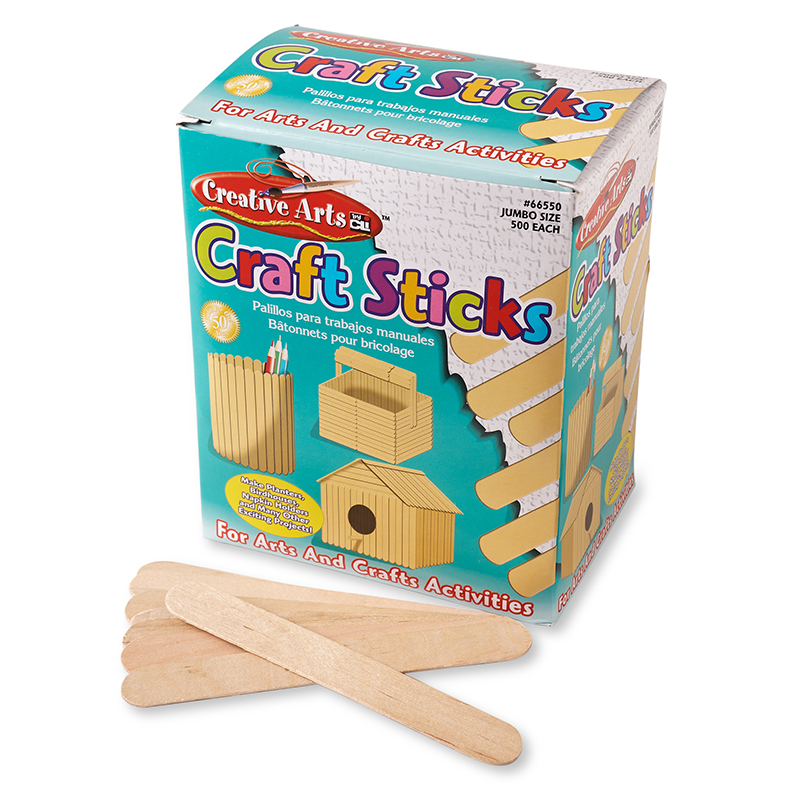 (3 Bx) Craft Sticks Jumbo Size 500