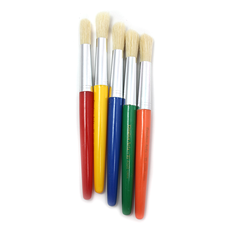 (6 St) Brushes Stubby Rnd 5 Per Pk