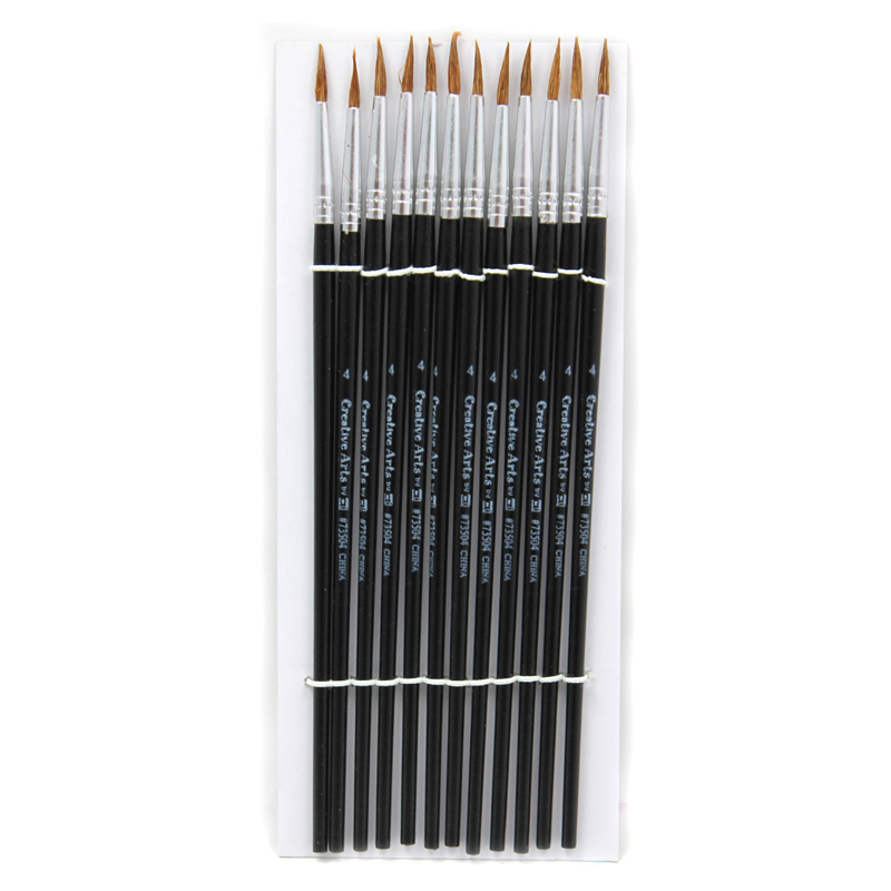 (6 Pk) Paint Brushes Pointed