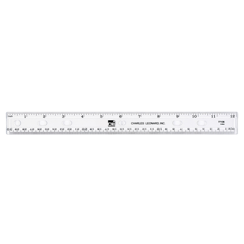 Translucent 12in Plastic Ruler