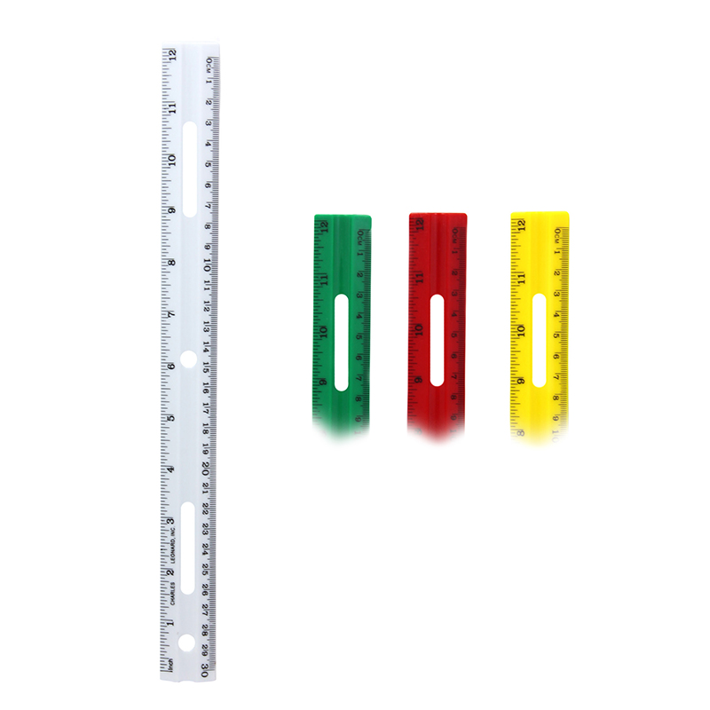 (36 Ea) 12in Plastic Ruler Assorted