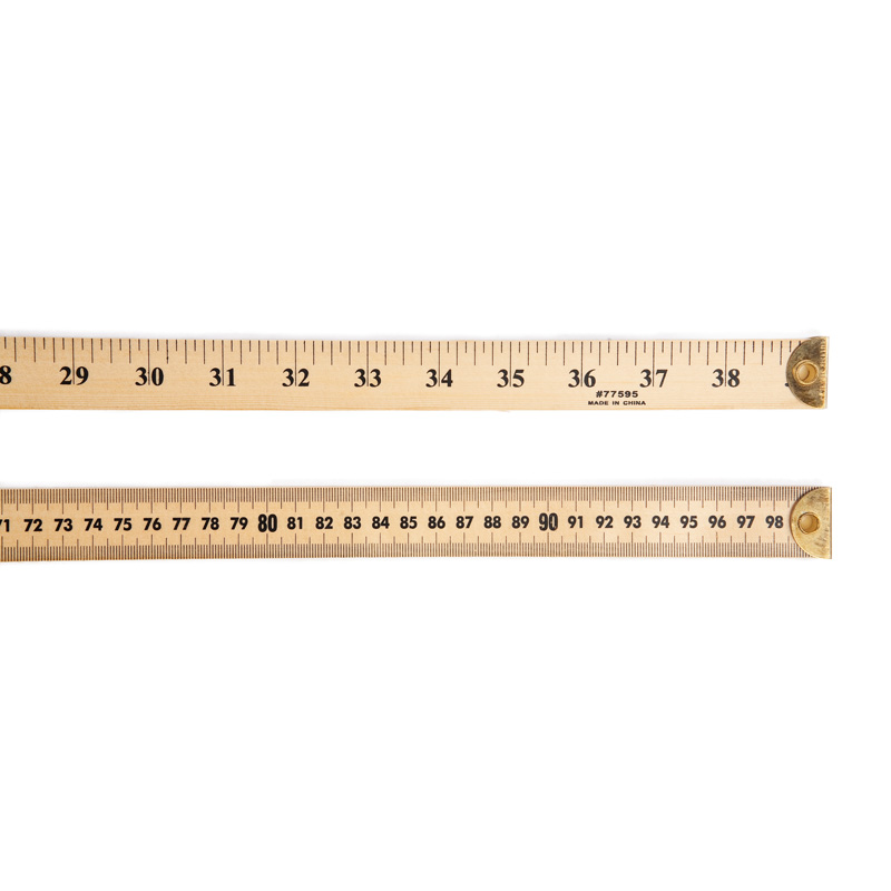 (12 Ea) Ruler Meter Stick W/Metal