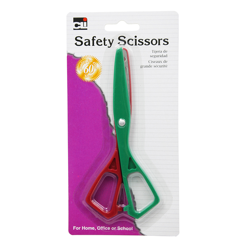 (24 Ea) Scissors Safety Plastic