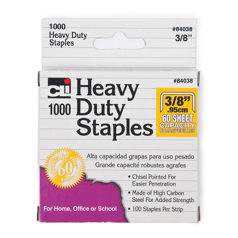 Extra Heavy Duty Staples 3/8