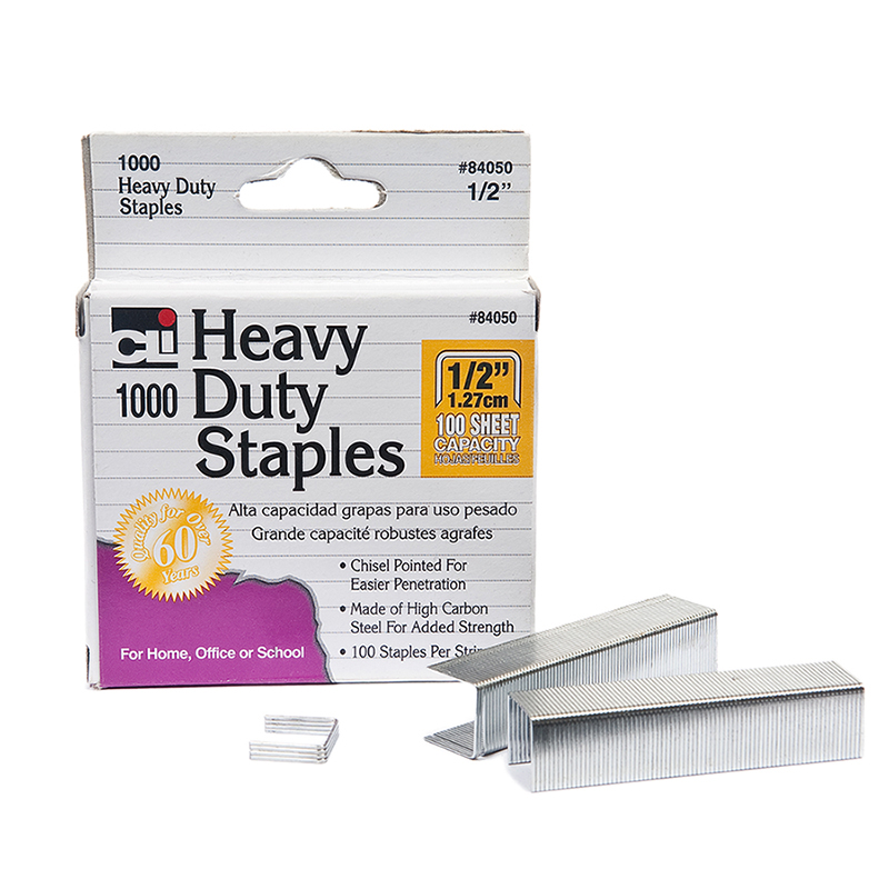 (6 Ea) Extra Hvy Duty Staples 1/2in