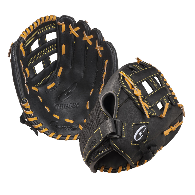 11in Pe Glove Adj Black