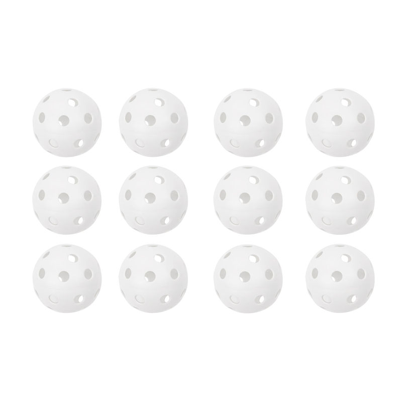 12pk White 12in Plastic Softball