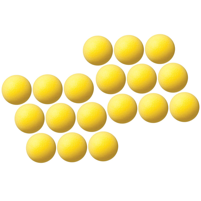 (18 Ea) Yellow Foam Ball 4in