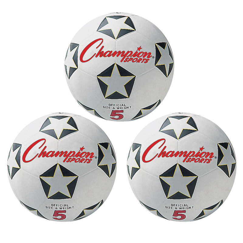 (3 Ea) Champion Soccer Ball No 5