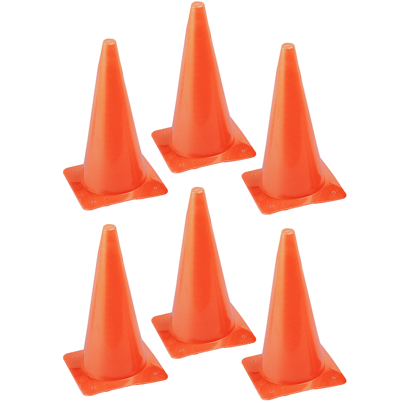 (6 Ea) Safety Cone 15in High