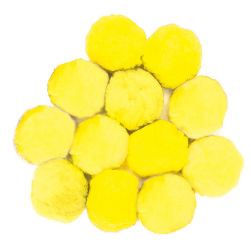Colossal Fluff Balls 90 Mm Yellow