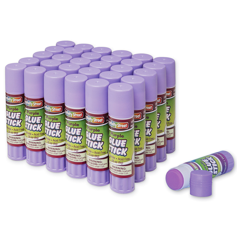 (4 Pk) Glue Sticks 30 Per Pk Purple