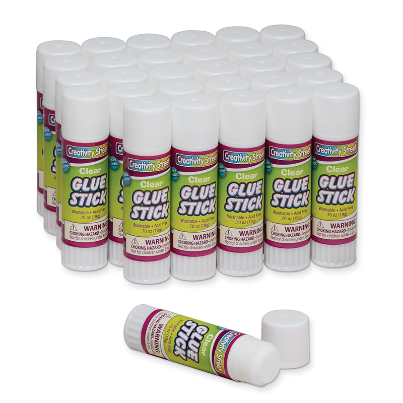 (2 Pk) Glue Sticks 30 Per Pk Clear