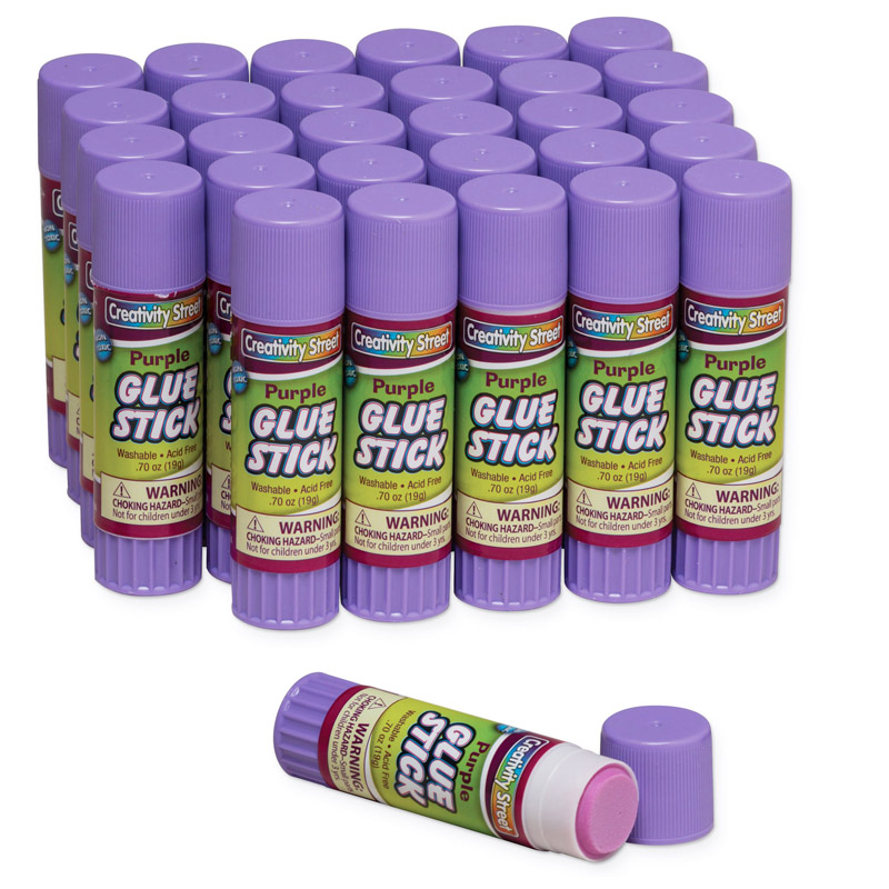 (2 Pk) Glue Sticks 30 Per Pk Purple