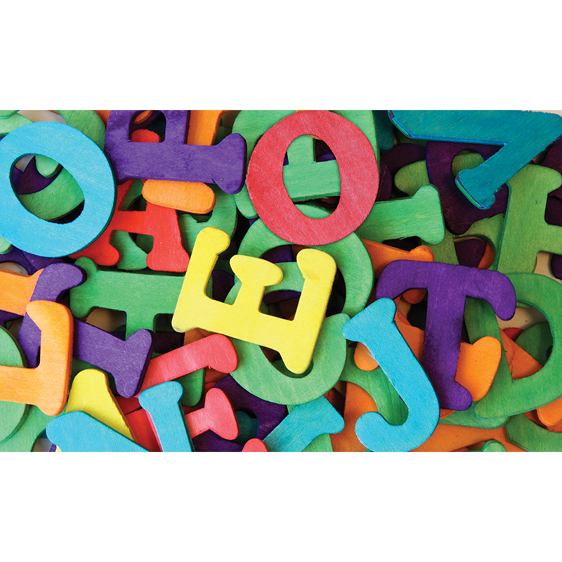 Colored Wooden Letters