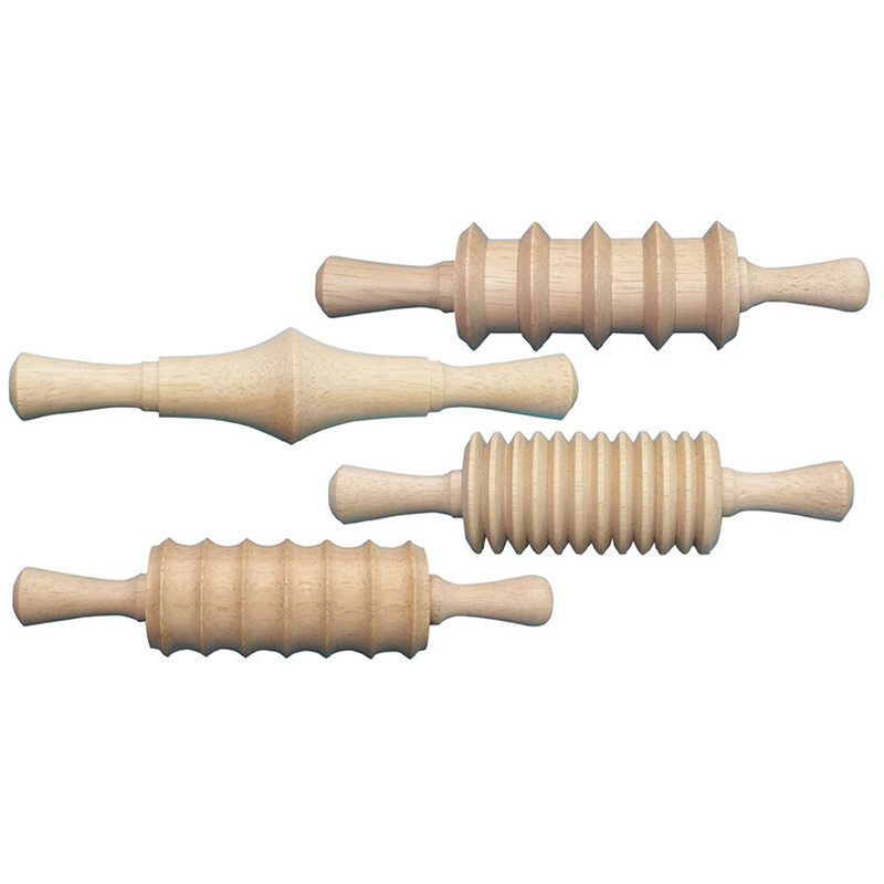 (6 St) Clay Rolling Pins 4 Per Set