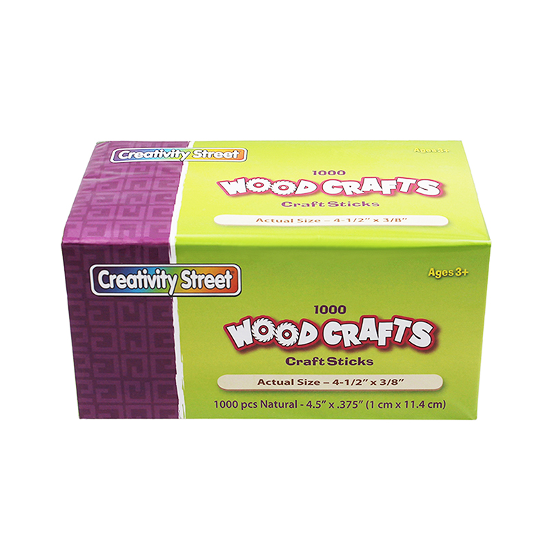 (2 Pk) Craft Sticks 4 1/2x3/8 1000