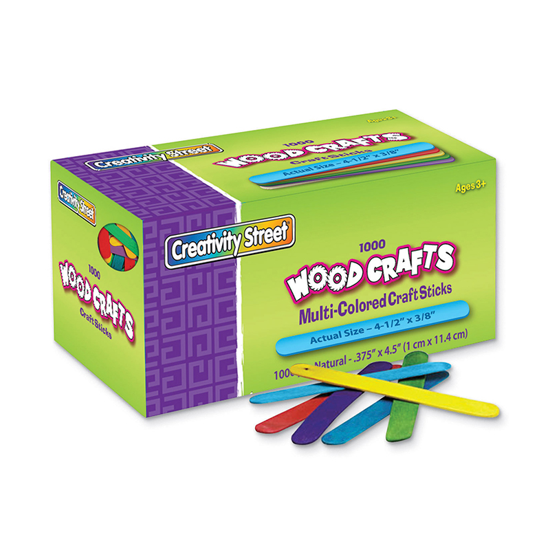 (2 Pk) Craft Sticks 4 1/2x3/8 1000