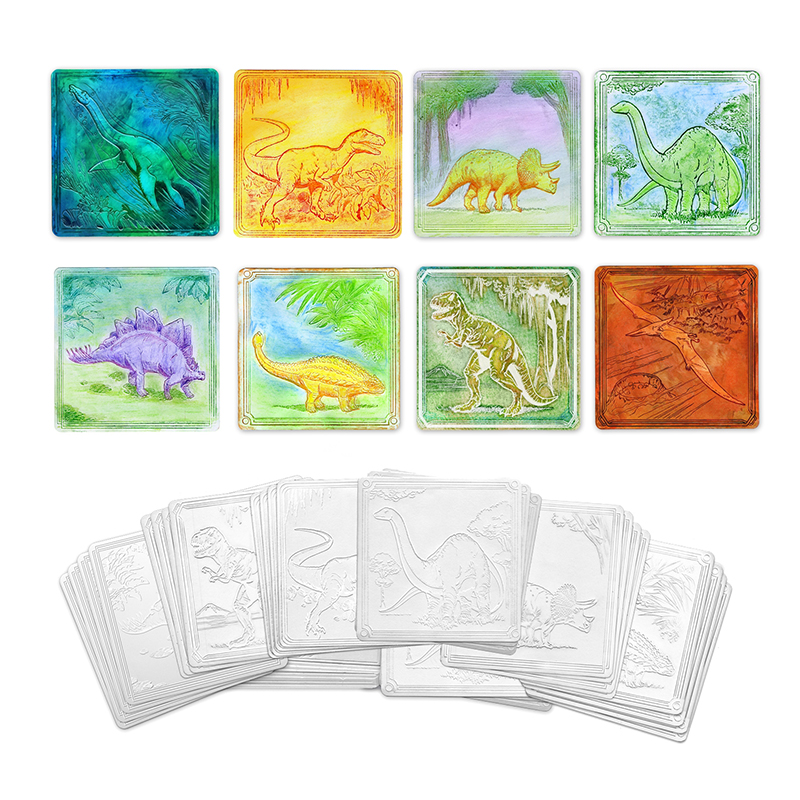 (6 Pk) Embossed Paper Dinosaur