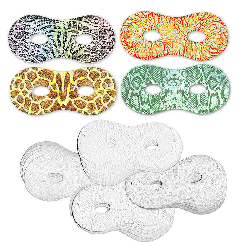 Embossed Paper Masks Pack Of 24