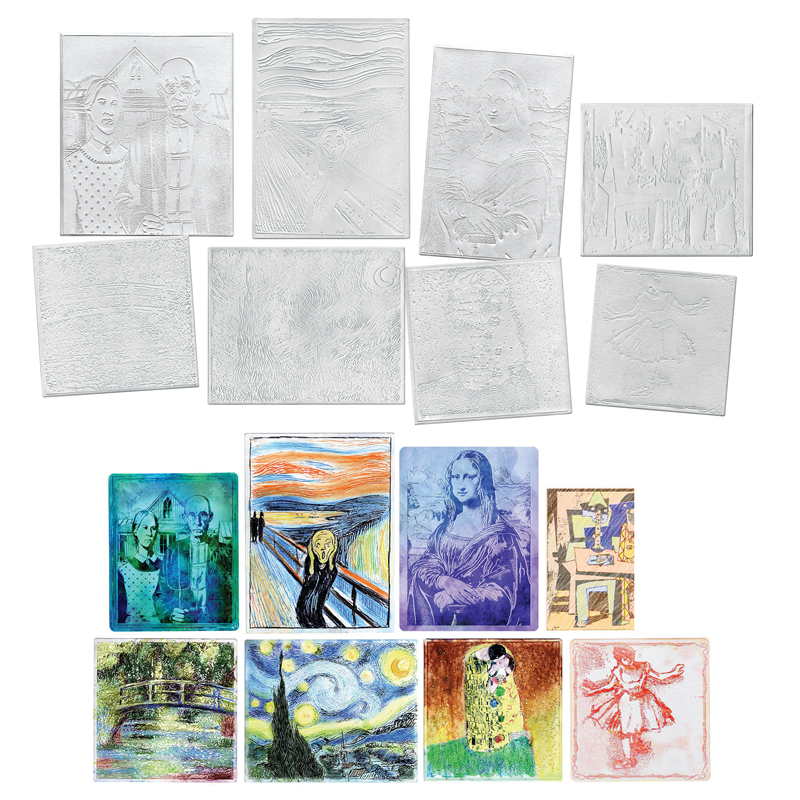 (6 Pk) Fine Art Collection Embossed