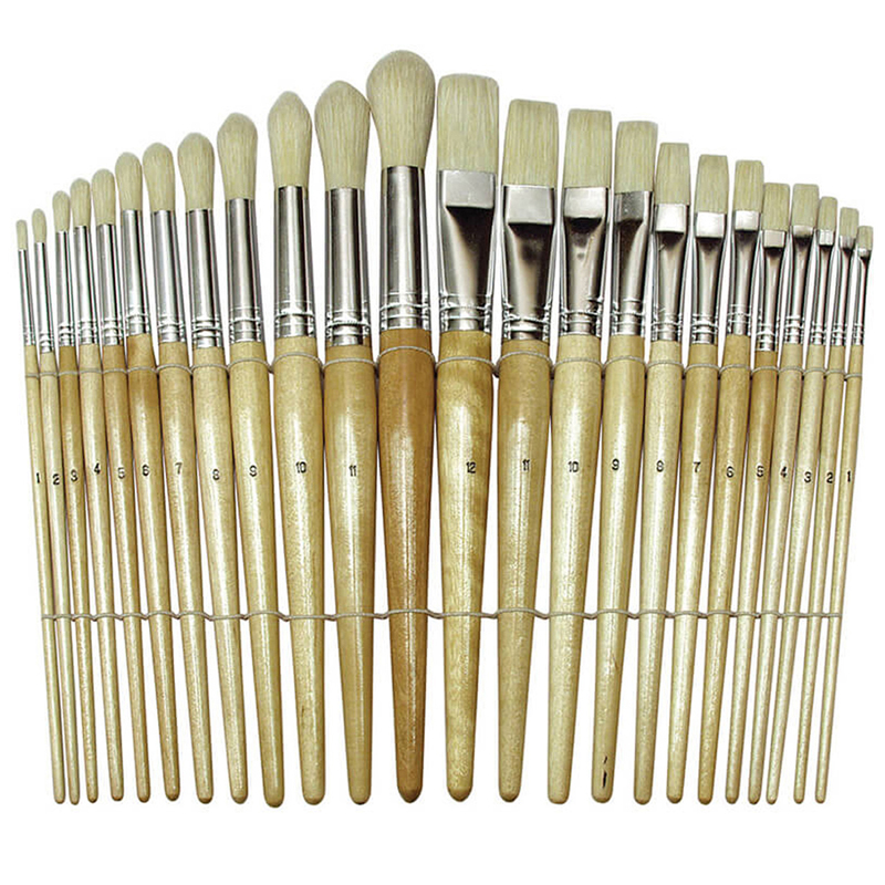 (2 St) Wood Brushes 24 Per Pk