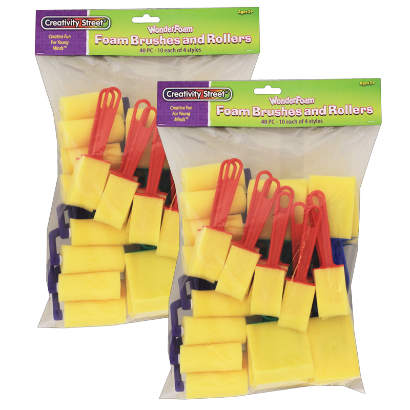 (2 St) Foam Brushes 40 Per Pk