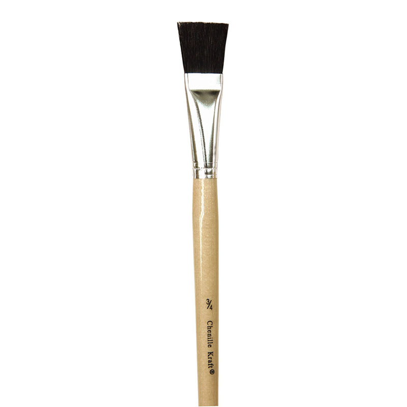 Black Bristle Easel Brush 6-Set