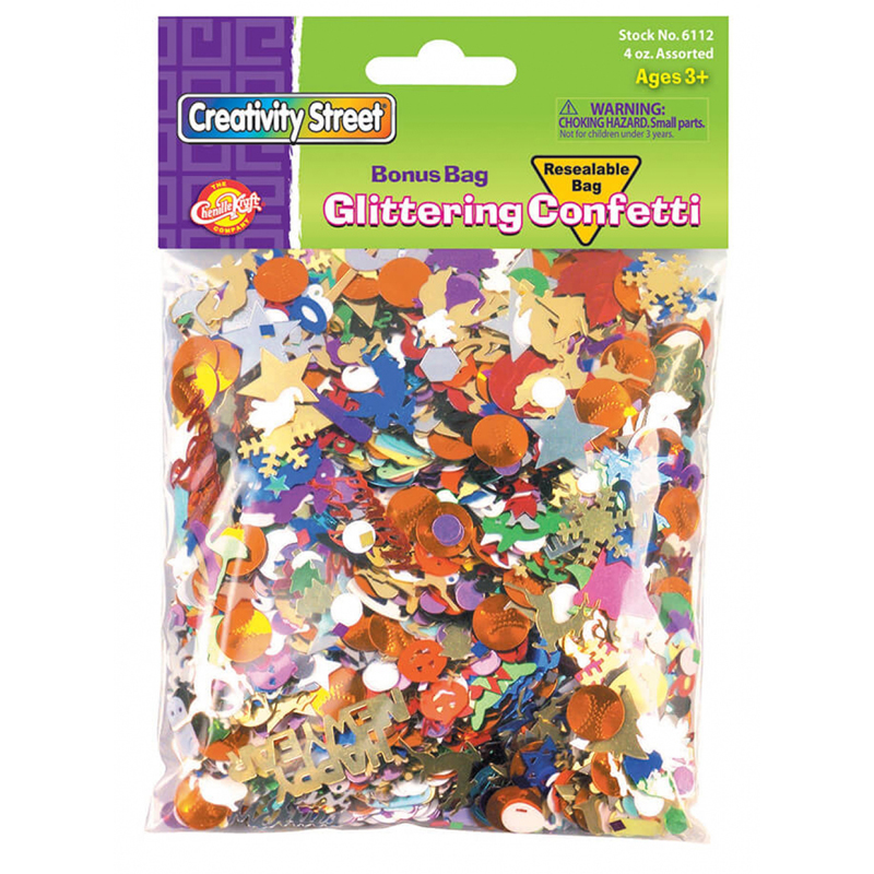 (3 Pk) Confetti Value Pack 4 Oz