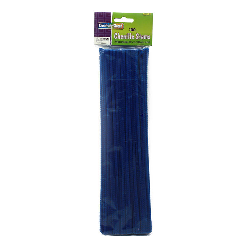 (12 Pk) Chenille Stems Blue 12in