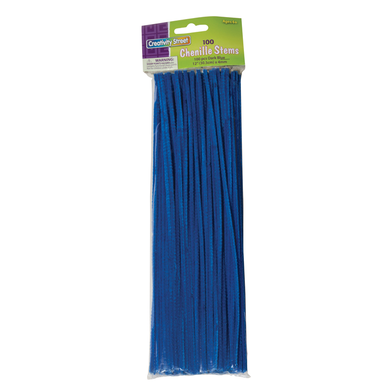 Chenille Stems Blue 12 Inch