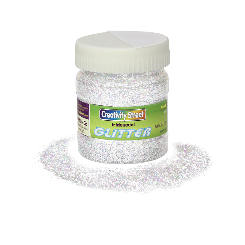 (6 Ea) Glitter 4oz Iridescent