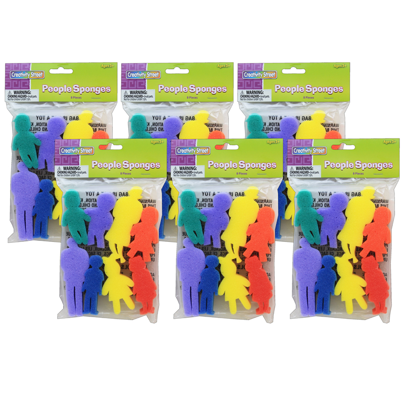 (6 Pk) People Set Paint Sponges