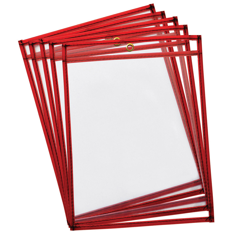 (2 Pk) Reusable Dry Erase Pockets