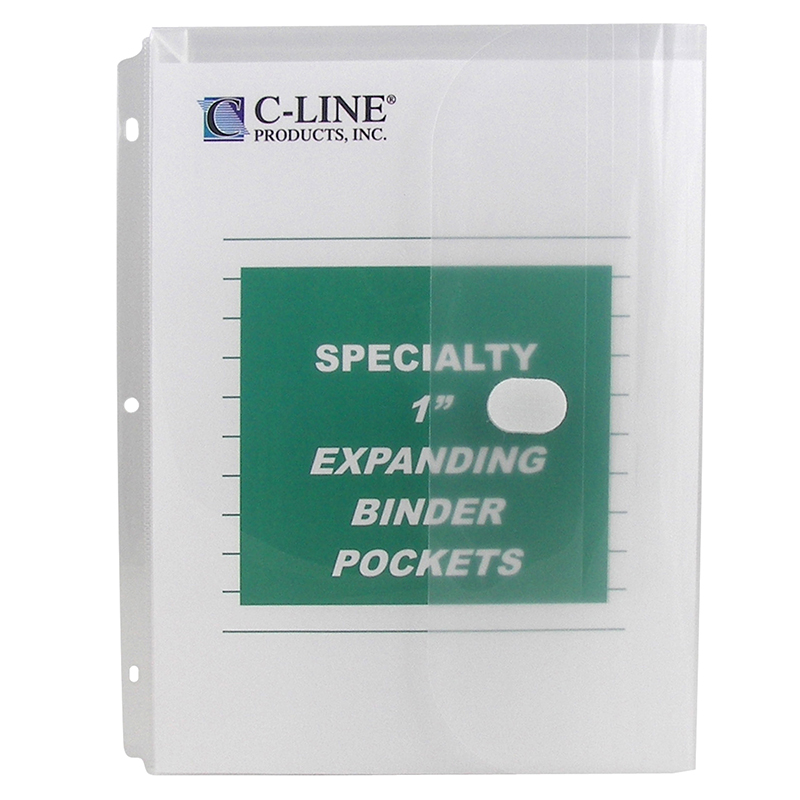 Binder Pocket 10pk Hook & Loop