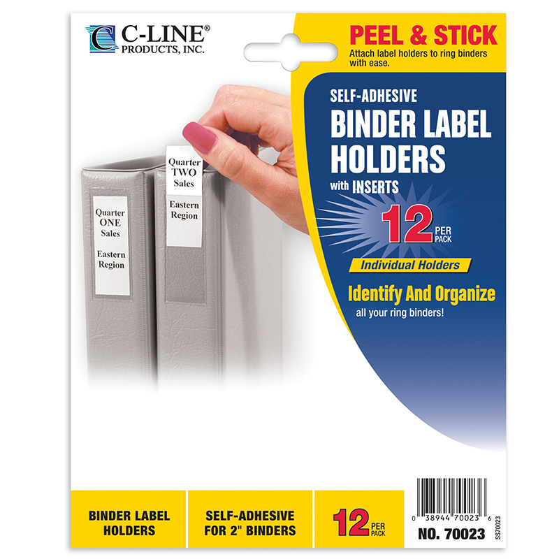 Binder Labels 1 3/4x2 3/4in Self