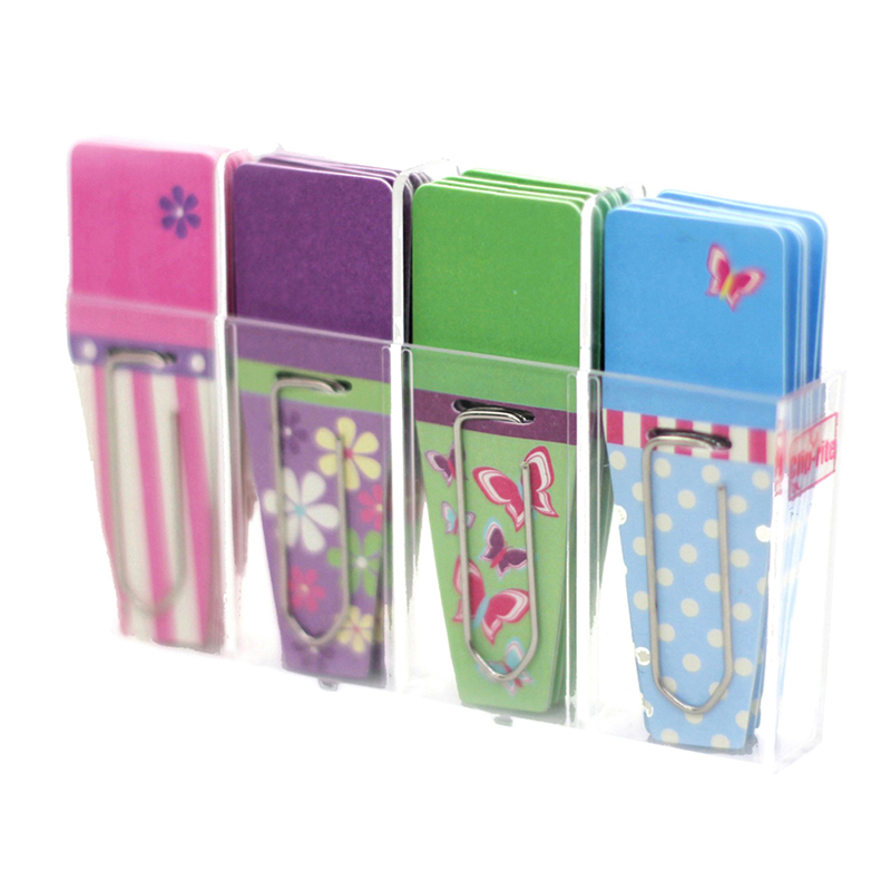 Spring Clip Flags Pink Purple Green