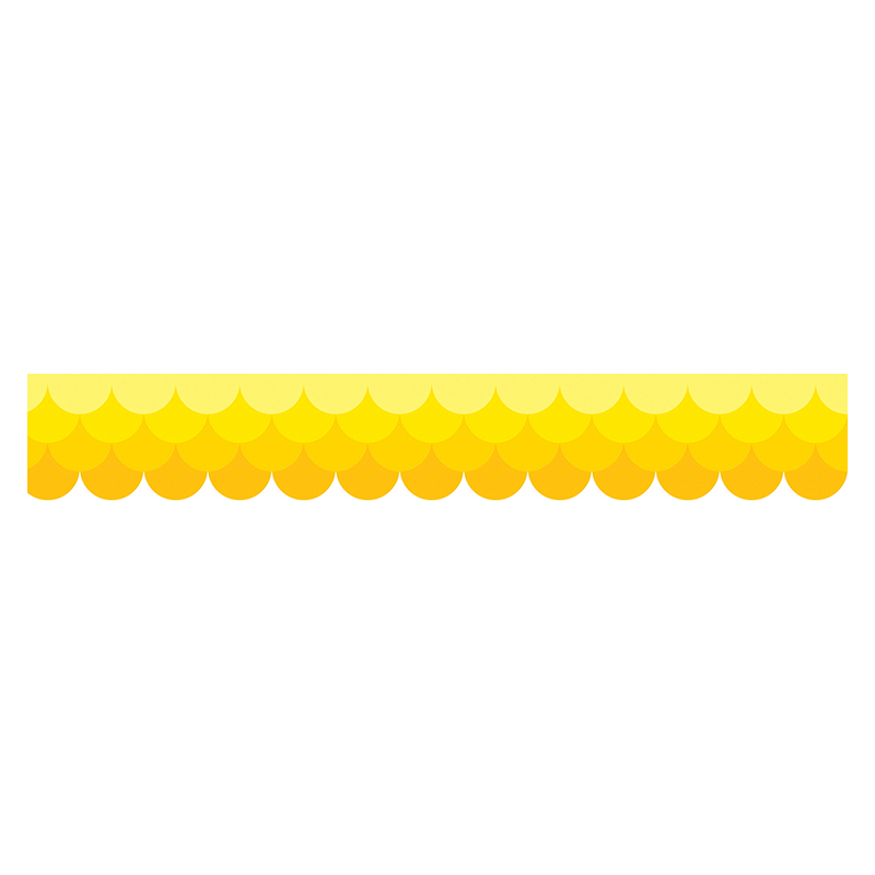 (6 Pk) Ombre Yellow Scallops