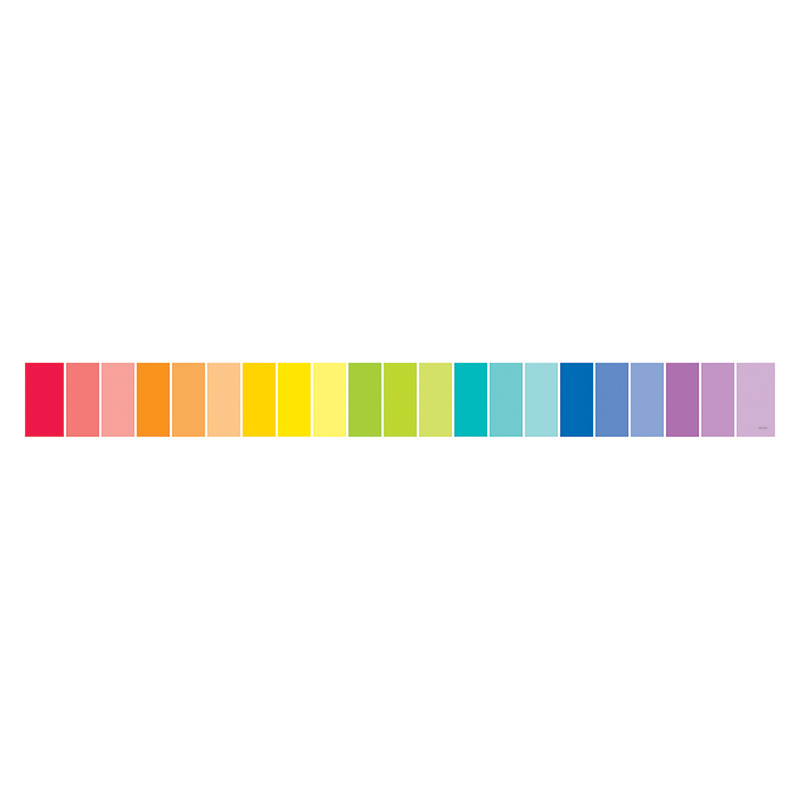 (6 Pk) Rainbow Paint Chip Borders
