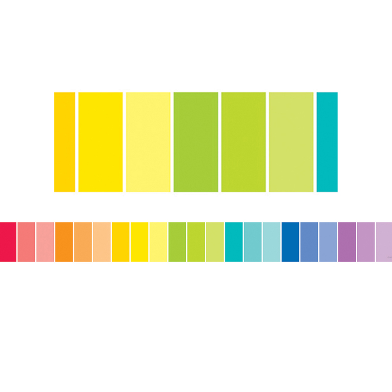 Rainbow Paint Chip Borders - Paint