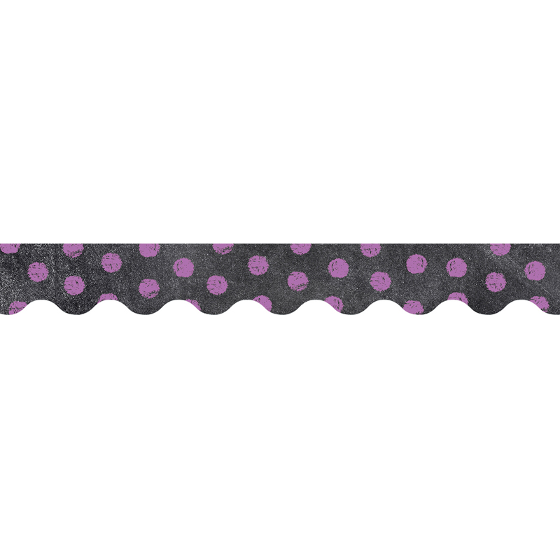 (6 Pk) Dots On Chalkboard Purple
