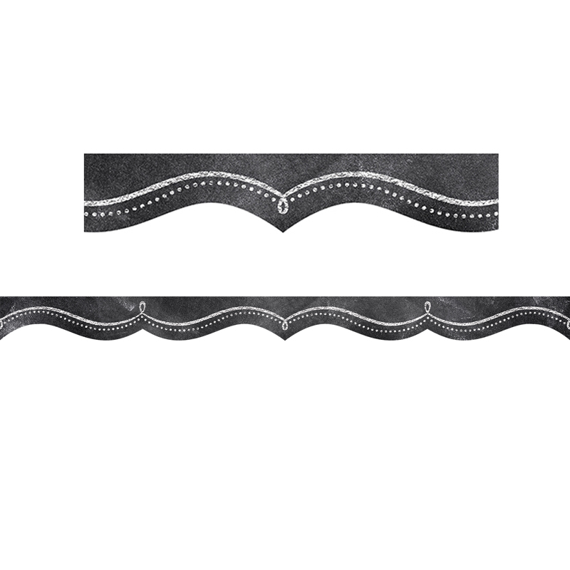 Chalk It Up Dotted Swirl Border