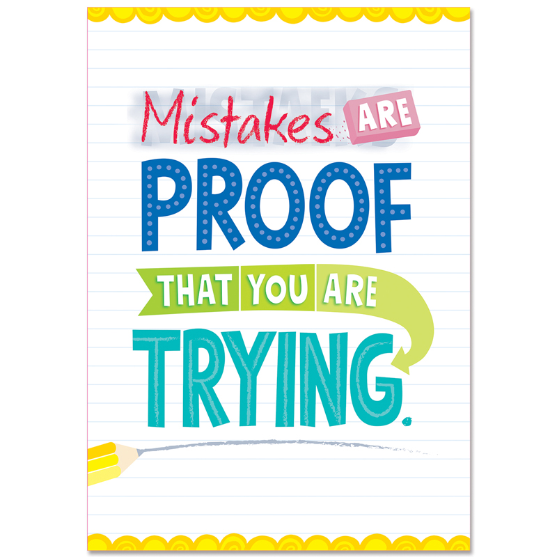 Mistakes Are Proof Inspire U Poster